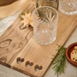 Ib laursen skærebræt med 3 uskårede hjerter stort