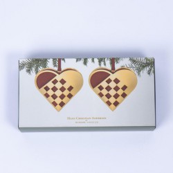 Flettet Julehjerte (lille) -dobbelt pak - Nordahl Andersen