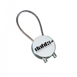 Nøglering med indgravering (tekst/billede) - Rund