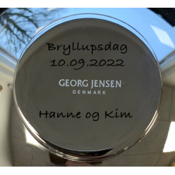 Georg Jensen skål lille Bernadotte firmagaver med logo