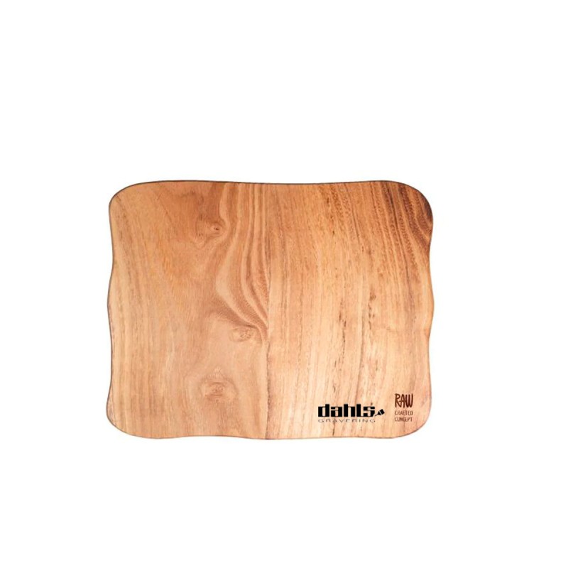 RAW Teak skærebræt 40 x 30 x 2 cm firmagaver med logo