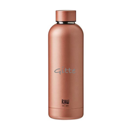 RAW TO GO Termoflaske med logo, Rosegold