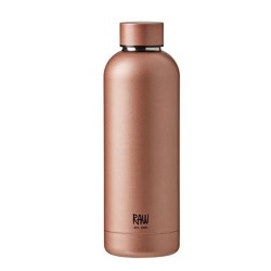 RAW TO GO Termoflaske med logo, Rosegold