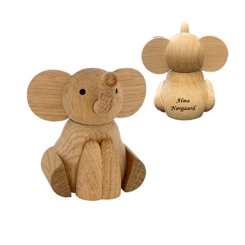 NOA Kids Træfigur, Elefant 8 cm