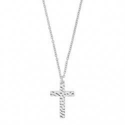 SON of Noa stål hamret kors 20 x 30 mm inkl. kæde