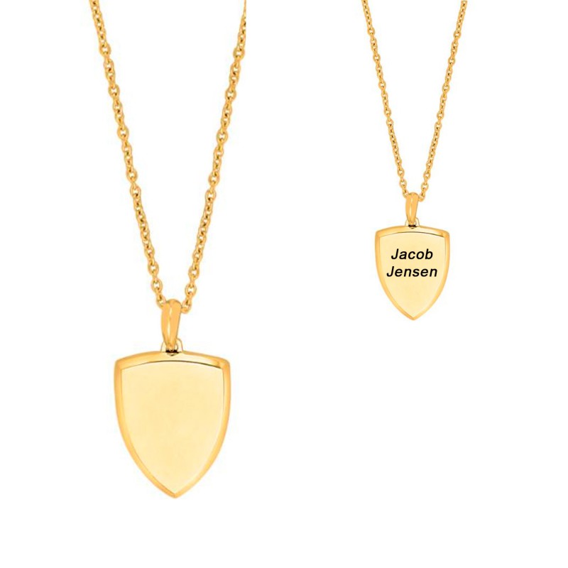 SON of NOA stål forgyldt vedhæng sjold