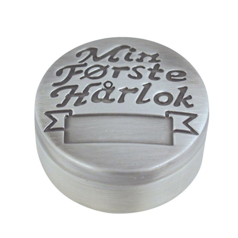 Nordahl Andersen Første hårlok æske fortinnet