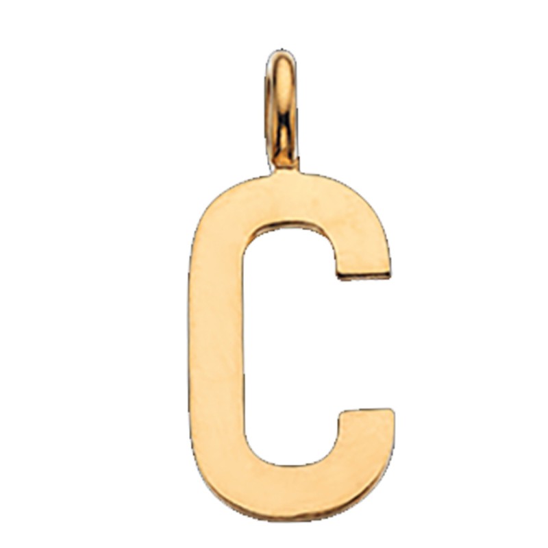 Scrouples C vedhæng forgyldt inkl. kæde