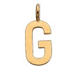 Scrouples G vedhæng forgyldt inkl. kæde