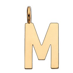 Scrouples M vedhæng forgyldt inkl. kæde
