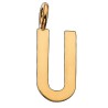 Scrouples U vedhæng forgyldt inkl. kæde