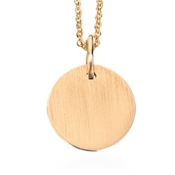 Scrouples Lovetag forgyldt stor vedhæng inkl. kæde