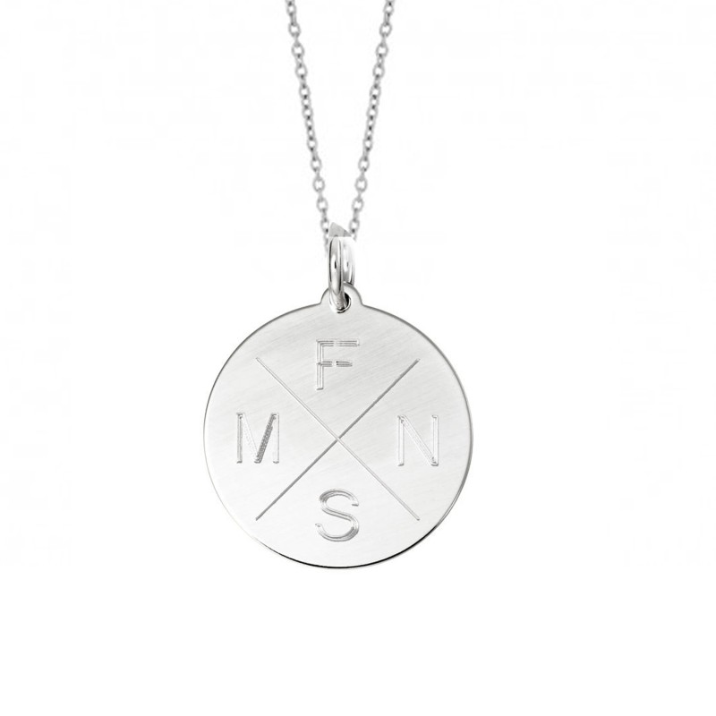 Scrouples Lovetag veninde sølv vedhæng inkl. kæde