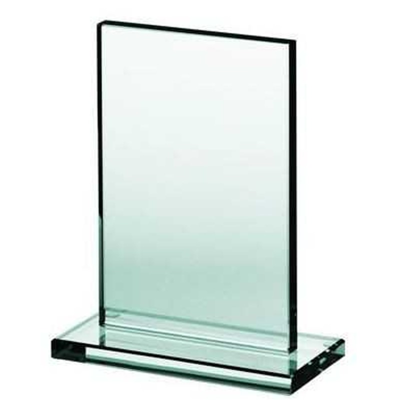 Glas pokal firkantet med fod 15 x 10 cm