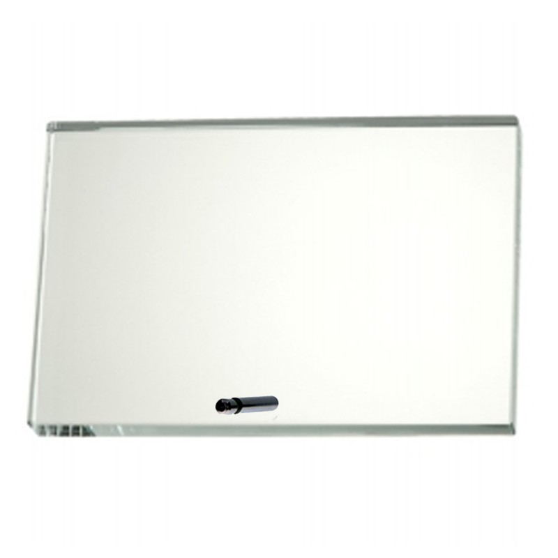 Pokal glas flad massiv 25,5 x 17 cm