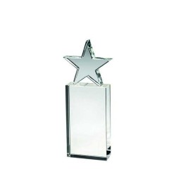 Statuette glas stjerne 20 cm