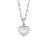 Nordahl Andersen Buttet hjerte sølv vedhæng inkl. kæde