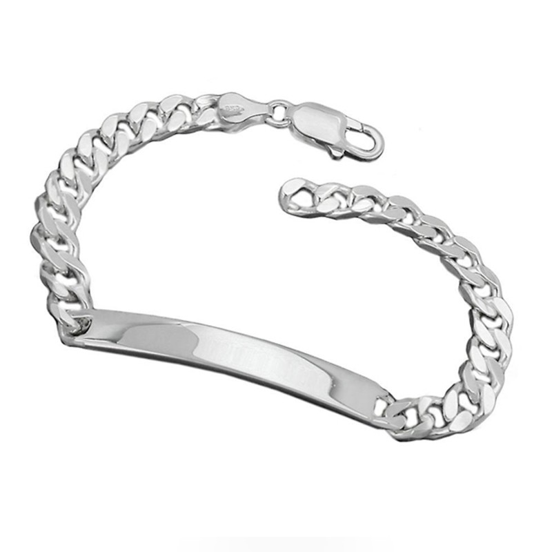 Scrouples pladearmbånd sølv 6 mm