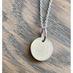 Dahl Lovetag sølv 14 mm vedhæng inkl. kæde