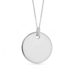 Dahl Lovetag sølv 14 mm vedhæng inkl. kæde