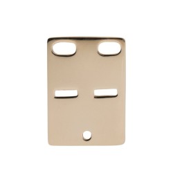 Nordahl Andersen Kadaverskilt 20 x 14 mm 8 kt. guld vedhæng inkl. kæde