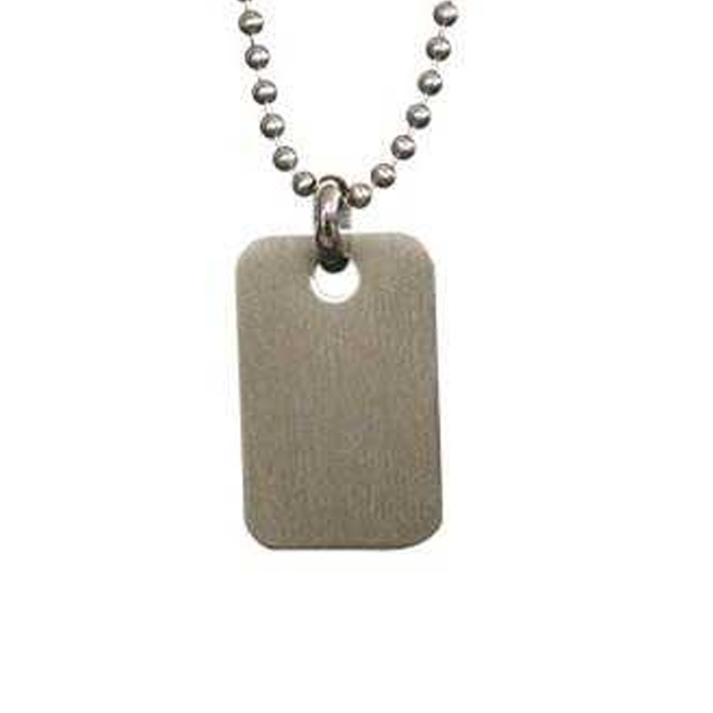 Dahl Dogtag stål vedhæng inkl. kæde