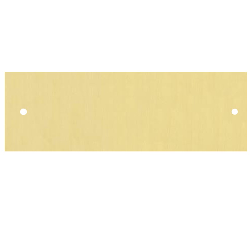 Dørskilt massiv messing 200 x 50 mm