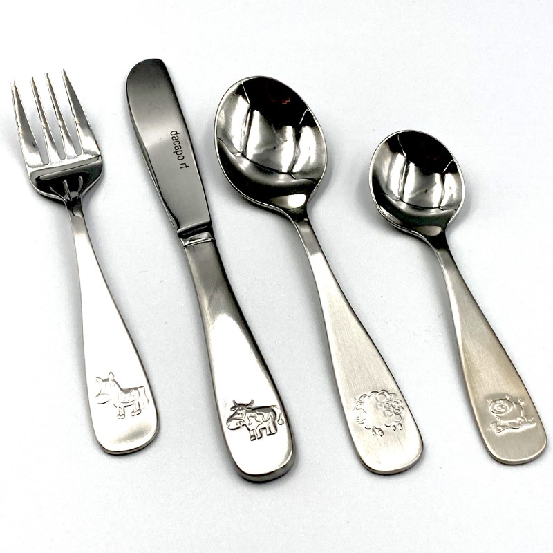 Dacapo Silver Min lille bondegård børnebestik