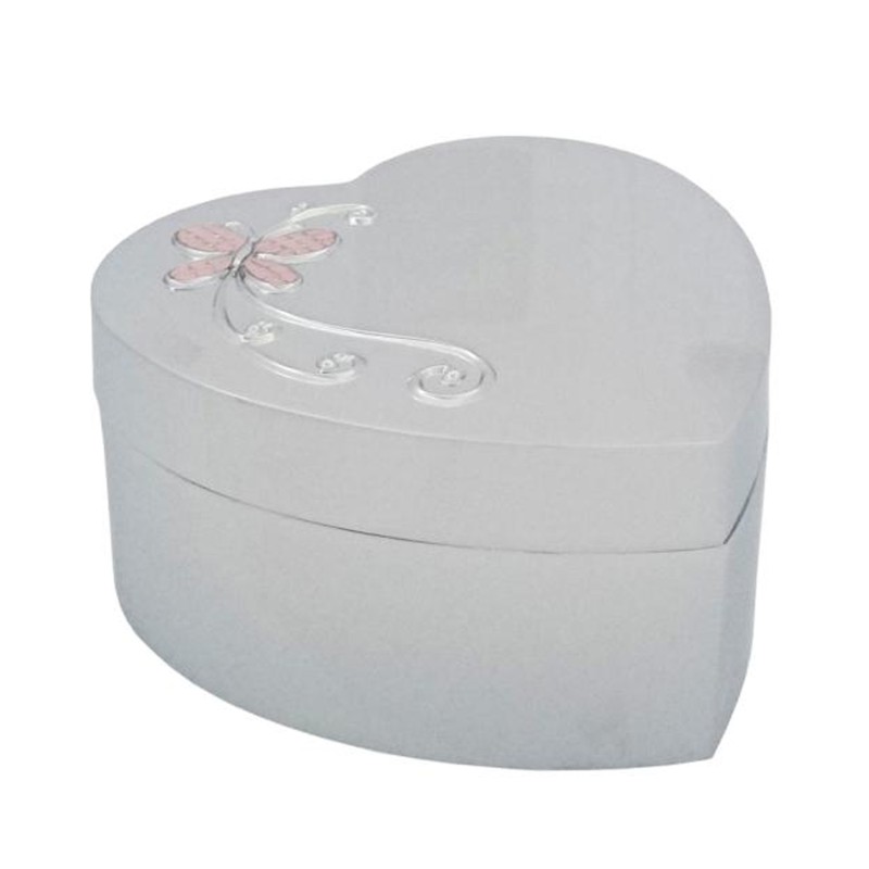 Nordahl Andersen Sommerfugl smykkeskrin med musik krom