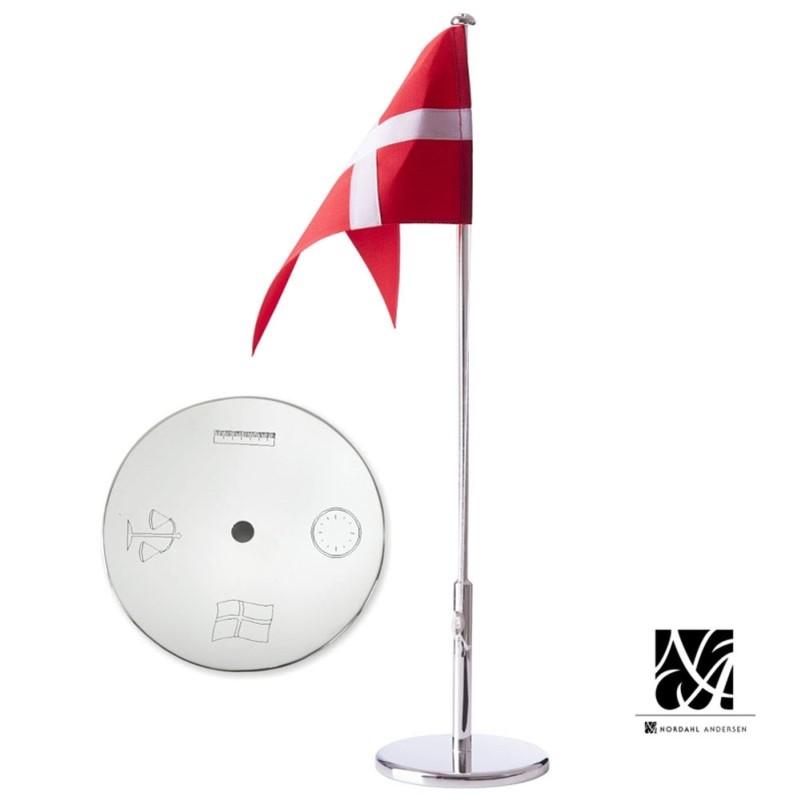 Nordahl Andersen Navngivningsflag 30 cm krom