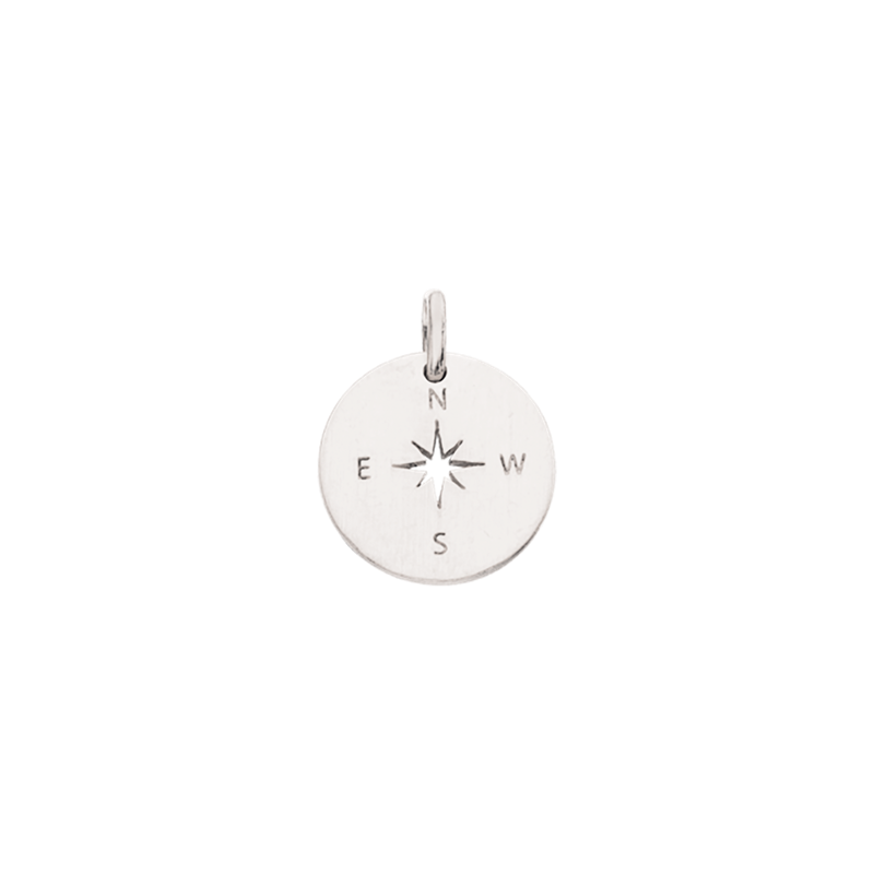 Scrouples Lovetag sølv kompas vedhæng inkl. kæde