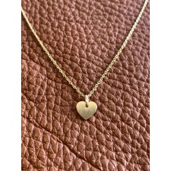 Scrouples Lovetag charms forgyldt hjerte vedhæng inkl. kæde