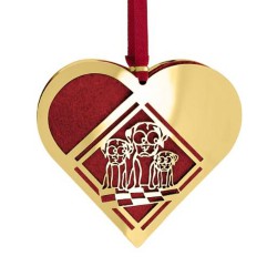 H.C. Andersen Julepynt - Julehjerte med Fyrtøjet