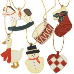 Juleophæng julesok metal 4 cm