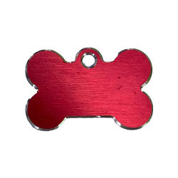 Hundetegn kødben rødt med...