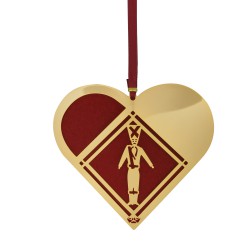 H.C. Andersen Julepynt - Den Lille Tinsoldat Julehjerte