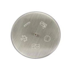 Nordahl Andersen Bordflag med dåbsmotiver 30 cm fortinnet