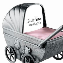 Nordahl Andersen Barnevogn sparebøsse krom