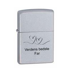 Zippo Lighter Satin Chrome