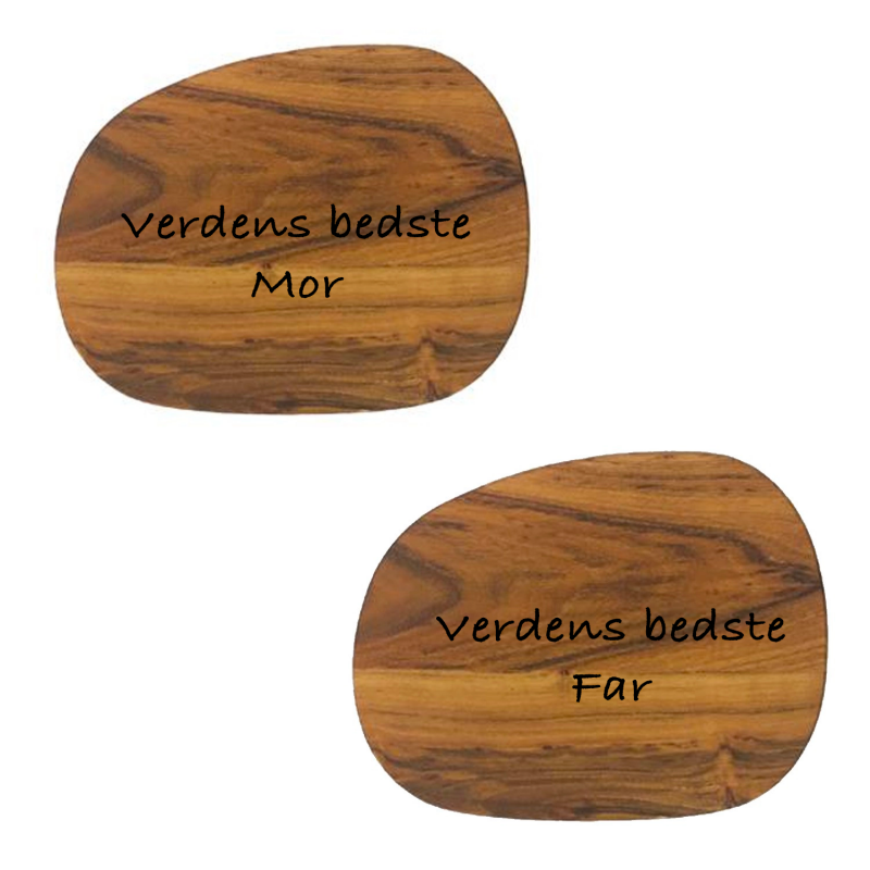 Aida RAW Smørebræt i teaktræ 2 stk