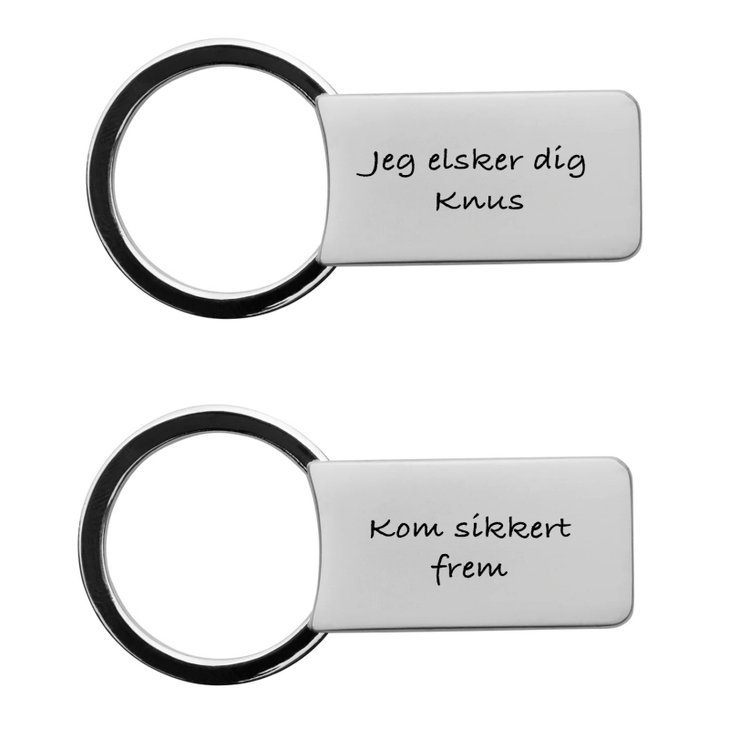 Nøglering firkantet mat