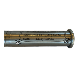 Nordahl Andersen Dåbsrør med holder uden kirke fortinnet