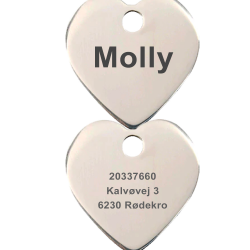 Hundetegn hjerte stål