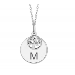 Nordahl Andersen Lovetag med livets træ sølv vedhæng inkl. kæde