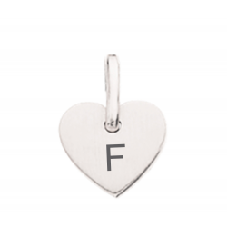 Scrouples Lovetag charms sølv hjerte vedhæng inkl. kæde