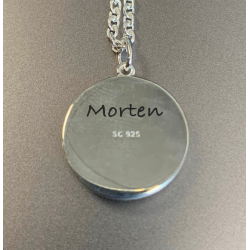 Scrouples vedhæng Onyx sølv vedhæng inkl. kæde