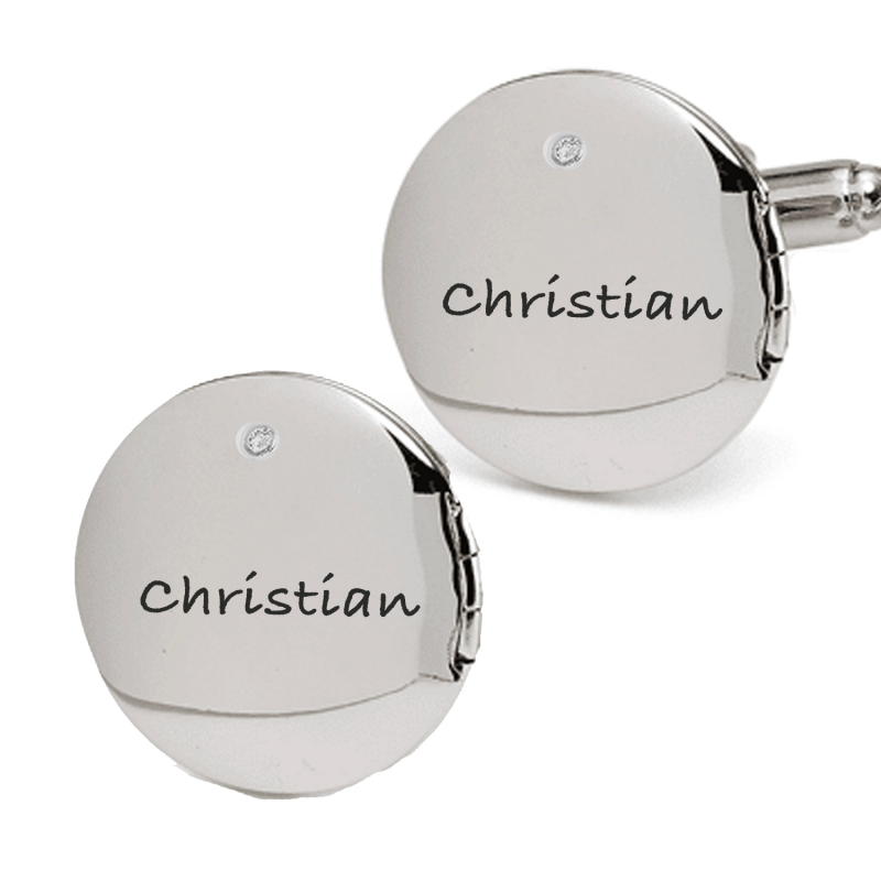 Nordahl Andersen Manchetknapper Sølv med zirkon