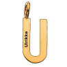 Scrouples U vedhæng forgyldt inkl. kæde