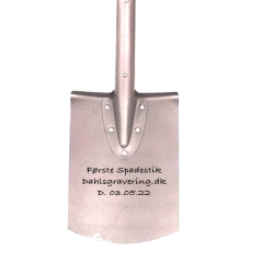 Forkromet spade