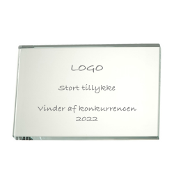 Pokal glas flad 10,5 x 15 x 1 cm